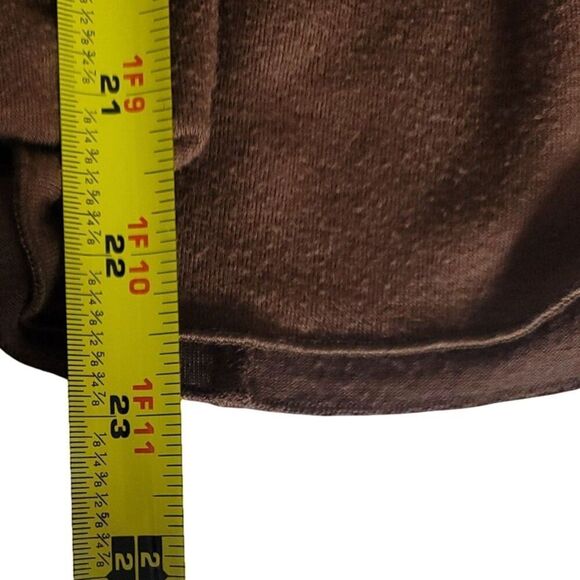 Jonathan Martin Vintage 80's Ruffle Tiered Brown Skirt Size M - Picture 8 of 8